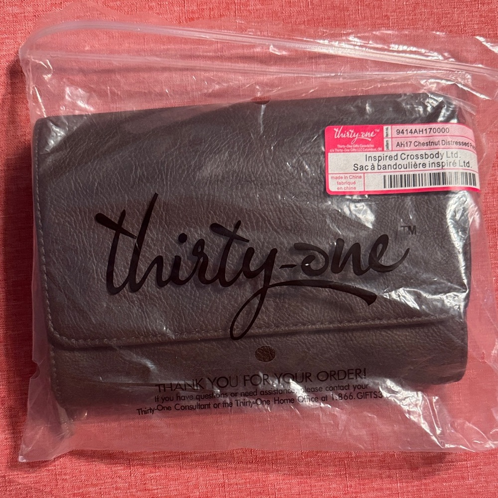 Thirty-One Dark Brown Inspired Crossbody